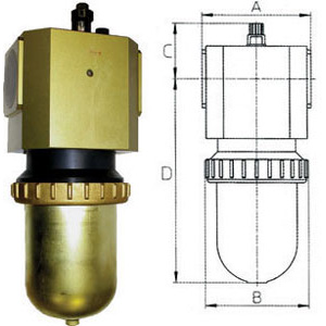 3471GT - LUBRIFICATORI PER ARIA COMPRESSA FINO A 25 BAR - Orig. Ewo